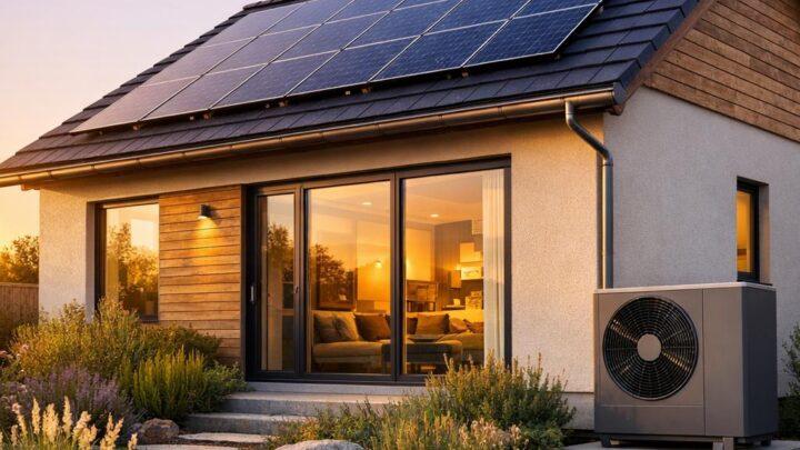 Energieausweis online erstellen – modernisiertes Haus mit Photovoltaik und Wärmepumpe